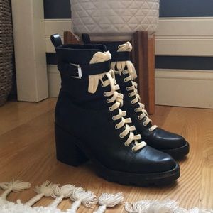 Marc Fisher lace up ankle boots